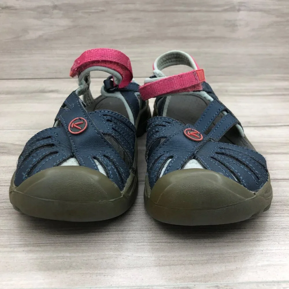 Keen Sandal Kids 13 Rose Blue Hook and Loop Outdoor Shoes
